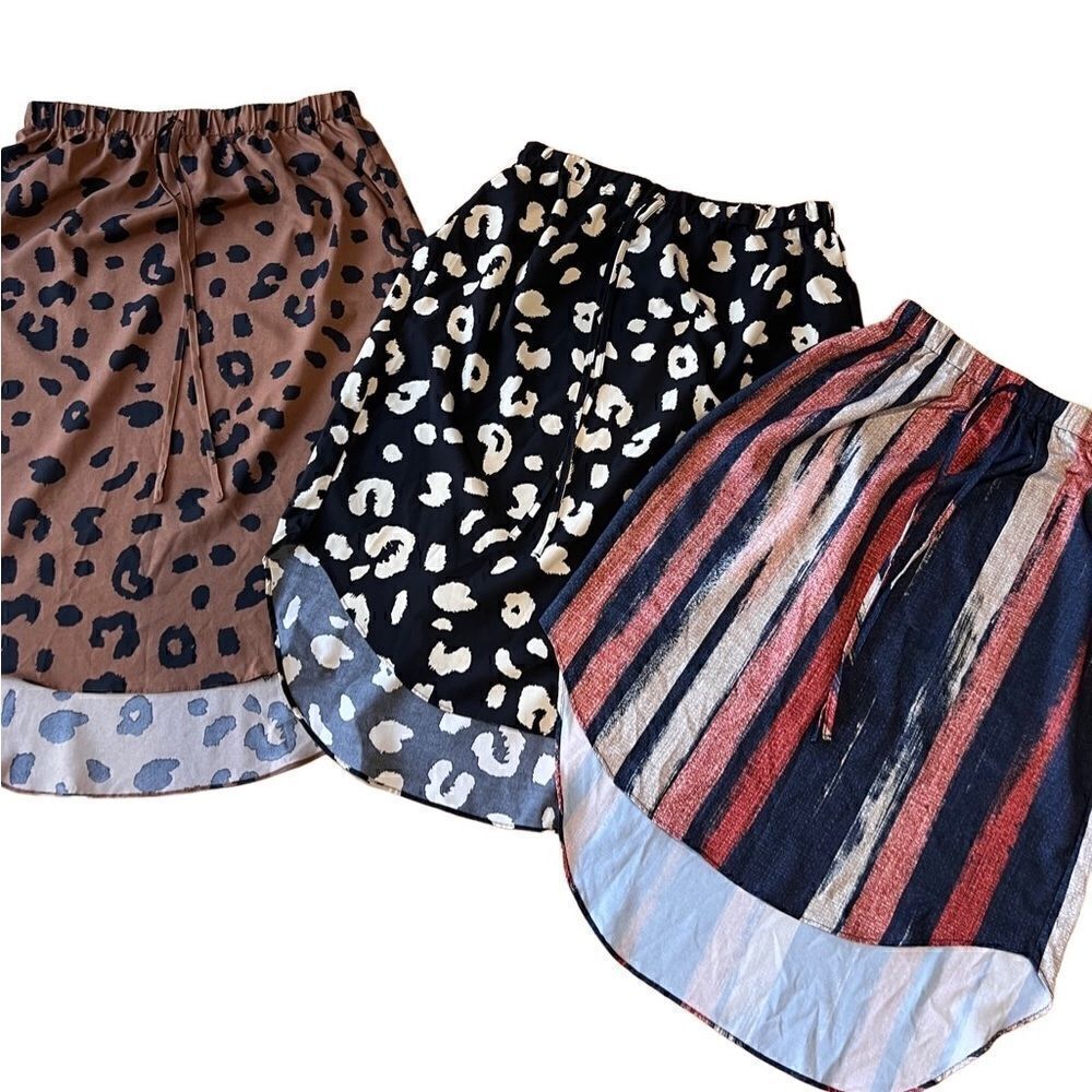SHEIN Summer Flowy Skirt Set bundle Size Medium (6) animal print daywear